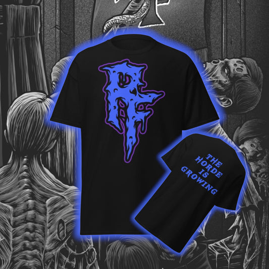 Rotting Flesh Records - retro logo t-shirt